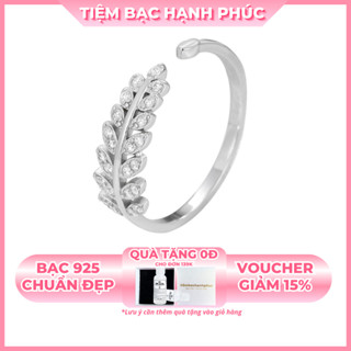  Nhẫn Bạc Nữ 925 Lá Nguyệt Quế TBHP Laurel Silver Ring - Mã TSJN19 