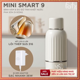 (bh 12th) Bình hâm và đo độ tinh khiết nước Fatz Baby Mini Smart 9 pha sữa di động FB3873BT- bảo hành 1 năm