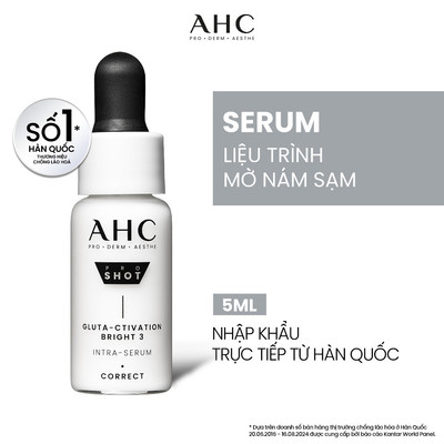 [HB GIFT 2] Tinh chất 5ml Serum mờ nám sáng da AHC PRO SHOT GLUTA-CTIVATION BRIGHT 3 5ML