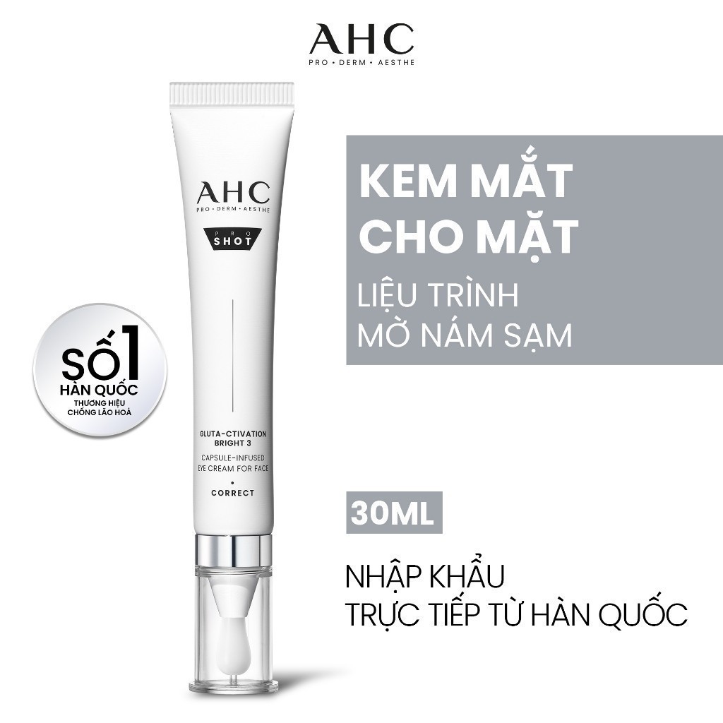 Kem mắt cho mặt mờ nám sáng da PROSHOT GLUTA-CTIVATION BRIGHT 3 AHC 30ML | BigBuy360 - bigbuy360.vn