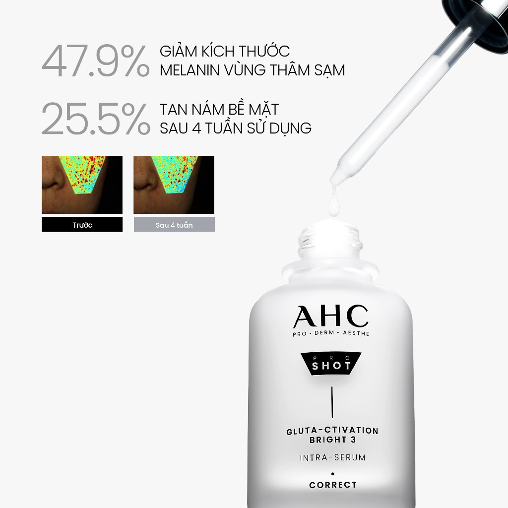 Tinh chất serum mờ nám sáng da PROSHOT GLUTA-CTIVATION BRIGHT 3 AHC 40ML | BigBuy360 - bigbuy360.vn
