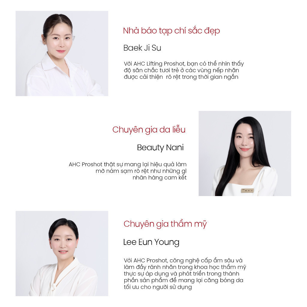 Bộ đôi AHC Tinh chất Serum (40ML) và Kem mắt cho mặt (30ML) chống lão hóa săn chắc da PROSHOT COLLA-JUVENATION LIFT 4 | BigBuy360 - bigbuy360.vn