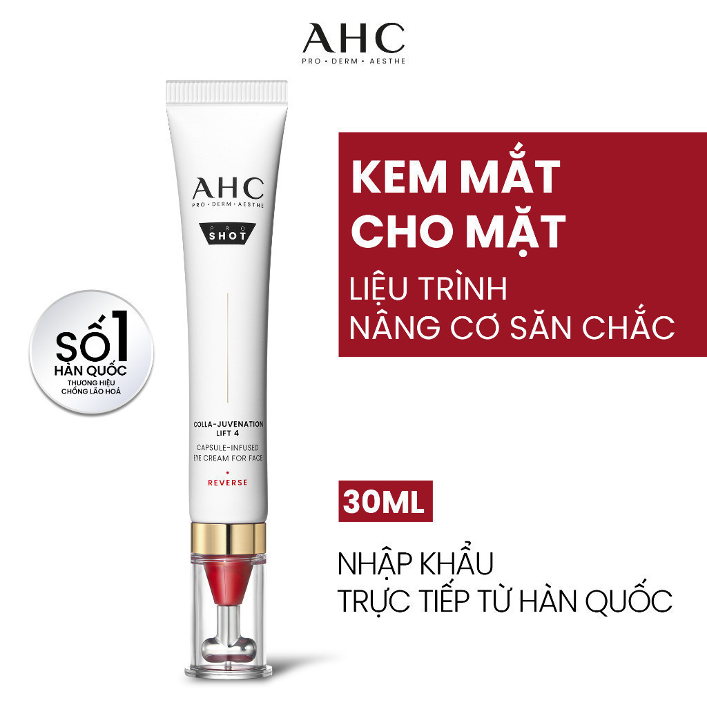 Kem mắt cho mặt chống lão hóa săn chắc da PROSHOT COLLA-JUVENATION LIFT 4 AHC 30ML | BigBuy360 - bigbuy360.vn