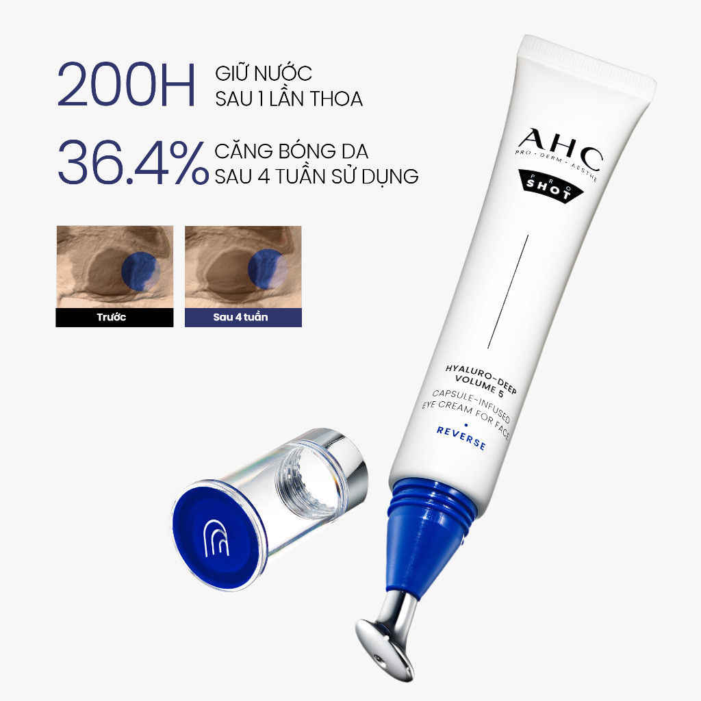 [LIVE] Kem mắt cho mặt nâng cơ săn chắc/ cấp ẩm căng bóng/ mờ nám sáng da AHC 30ML | BigBuy360 - bigbuy360.vn