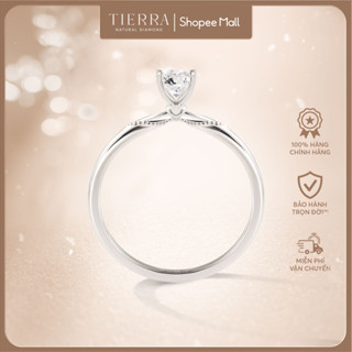 [Khắc tên miễn phí] Nhẫn cầu hôn Tierra Veil Kiss BCH7109 vàng trắng 10K 14K dành cho cặp đôi, nhẫn hẹn ước