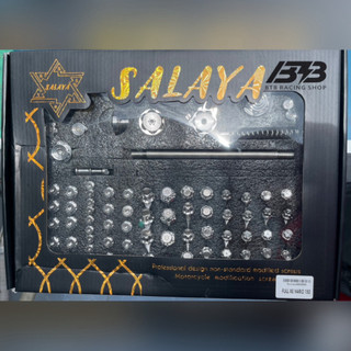  Bộ Full Ốc Salaya Inox 304 Mẫu S08  mới nhất  Dành Cho Nhiều Dòng Xe Tặng Kèm Long Đền Đỏ 