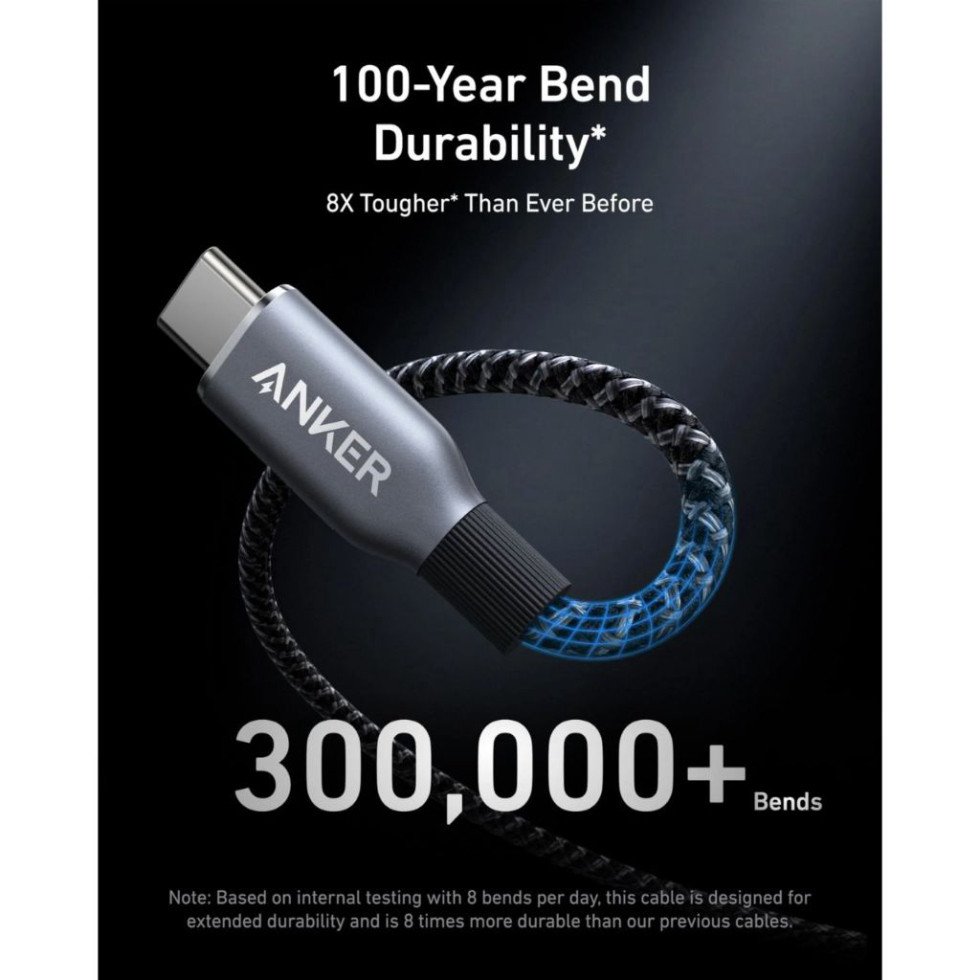 Cáp Sạc Anker Prime C To C 240w Bọc Dù A88E2 - Bảo Hành 18 Tháng | BigBuy360 - bigbuy360.vn