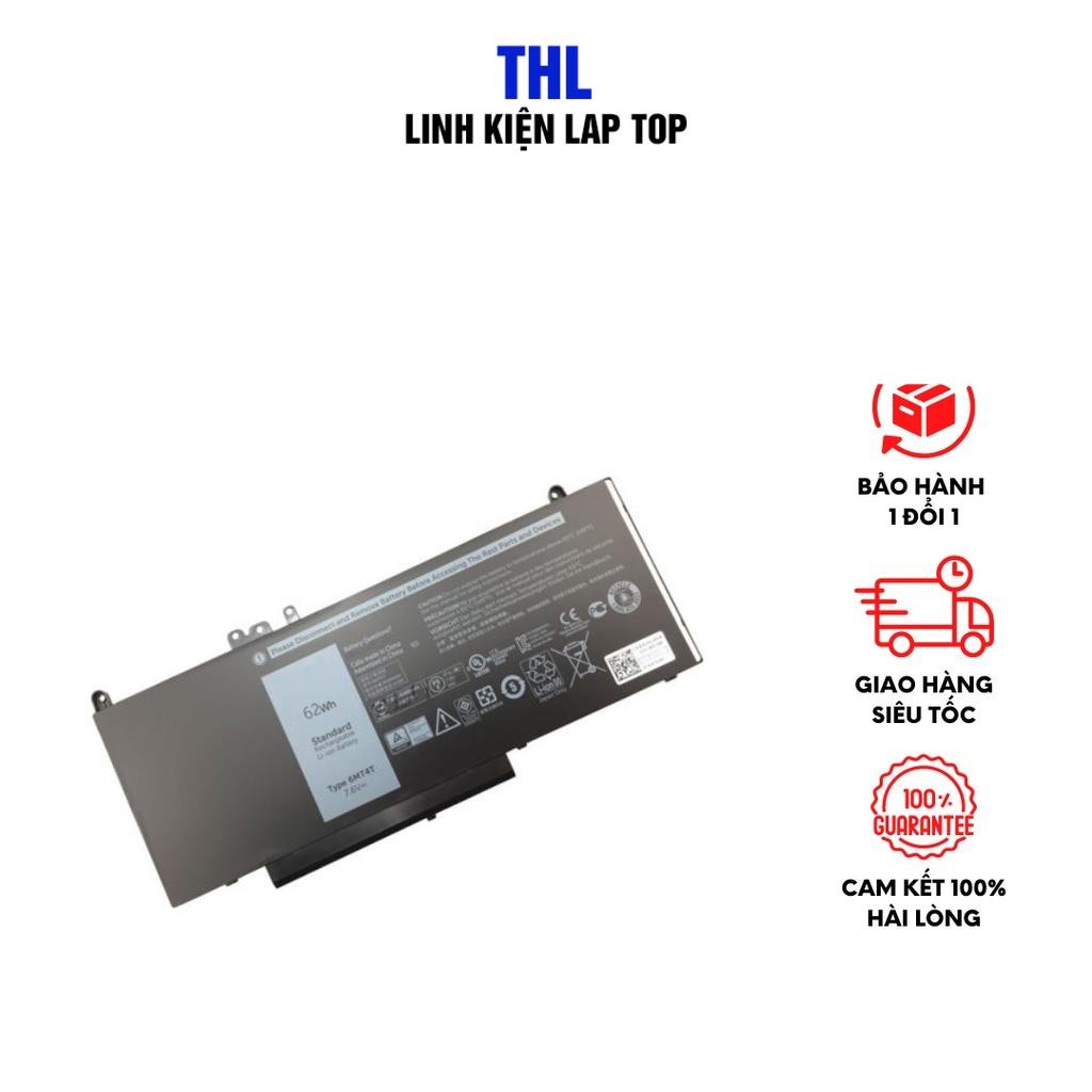 Pin laptop Dell Latitude E5270 E5470 E5570 – E5470 DÀI 62WH (ZIN) – 4 CELL