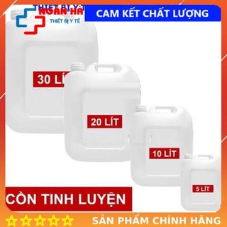 Cồn Sát Trùng Y Tế Tiệt Trùng ethanol (Can Lớn), 70 độ, 90 độ, 5 Lít, 10 Lít, 20 Lít, 30 Lít.
