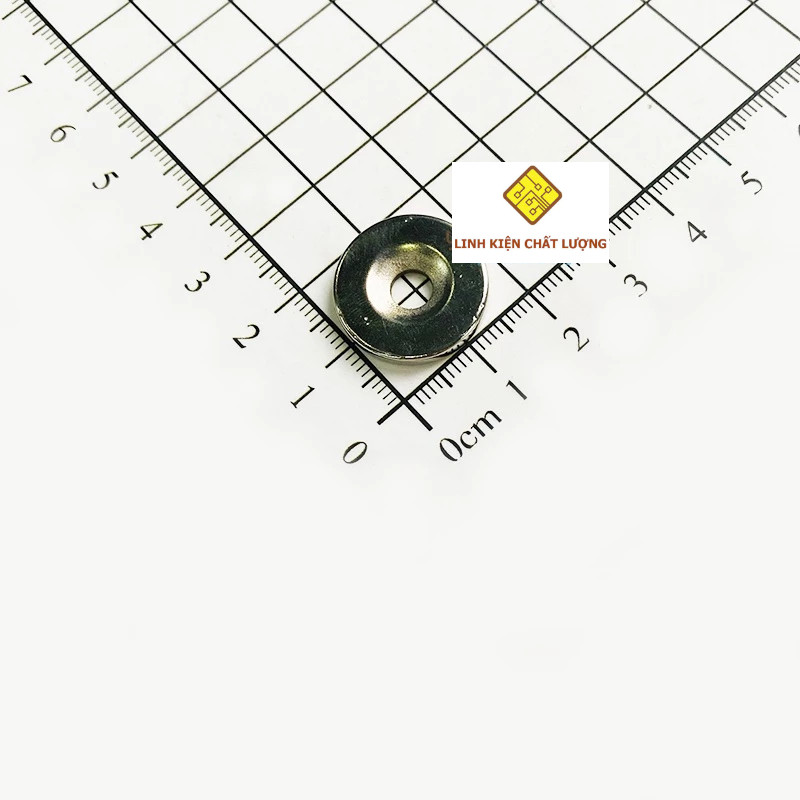 10 Chiếc nam châm sắt tròn 20x3mm có lỗ 5mm