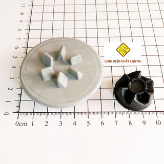 Combo 10 bộ bánh răng máy sinh tố BRST9 trục 6/5mm 6 răng nghiêng trái
