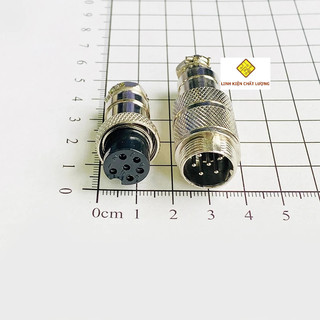 Jack GX16-6P nối dài (đực+cái) (3 chiếc)