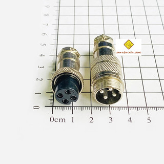 Jack GX16-4P nối dài (đực+cái) (4 chiếc)