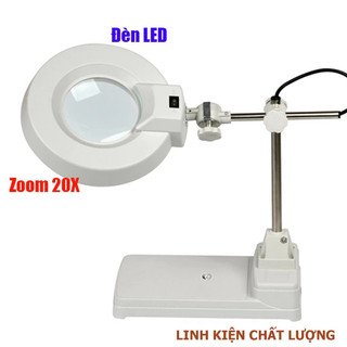 Kính lúp để bàn LT-86B 20X đèn LED (thấu kính phổ thông)(Bảo hành 12 tháng)
