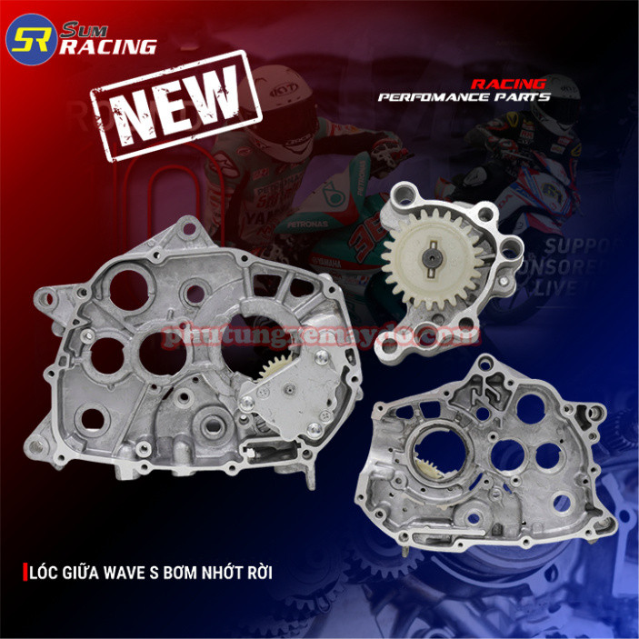 lốc bơm nhớt độ waves 110 sử dụng bơm nhớt rời lên trái lớn