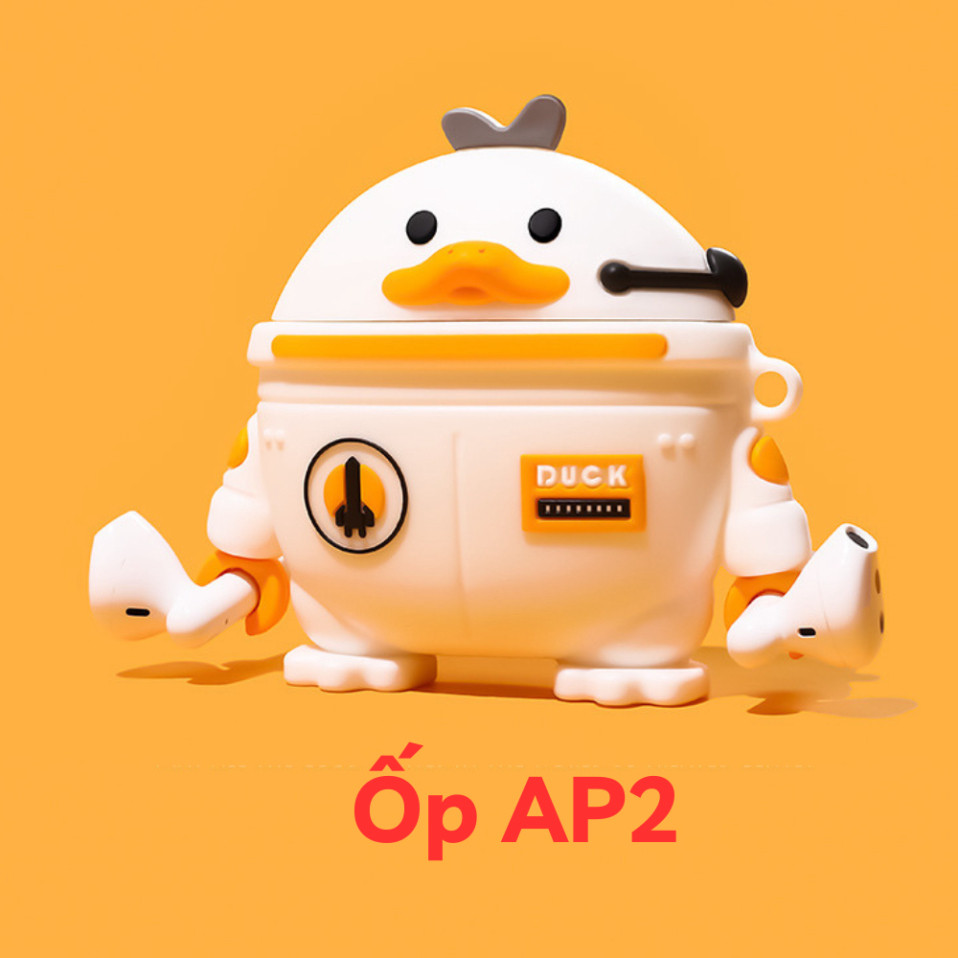 Vỏ Ốp Case Airpod 2 Chính Hãng DHK, Chất Liệu Silicon Chống Va Đập, Bụi Bẩn Kèm Móc Treo