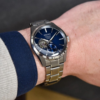 (Máy cơ) Đồng Hồ Nam WATCH.24H Seiko Presage Máy Tự Động Automatic Lộ Tim Máy Nhật Mặt Size 40mm