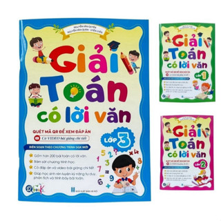 Sách - Giải Toán Có Lời Văn Lớp 1,2,3,4,5 Được Biên Soạn Theo Chương Trình SGK Mới Có Quét Mã QR