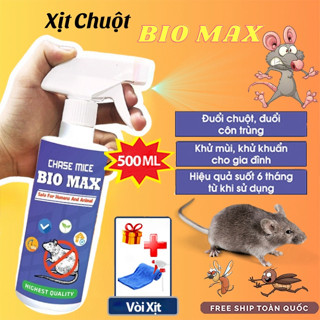  Xịt chuột thảo mộc chai xịt chuột Bio MAX 500ML - xuất xứ Thảo Mộc an toàn và tin cậy cho mọi gia đình 