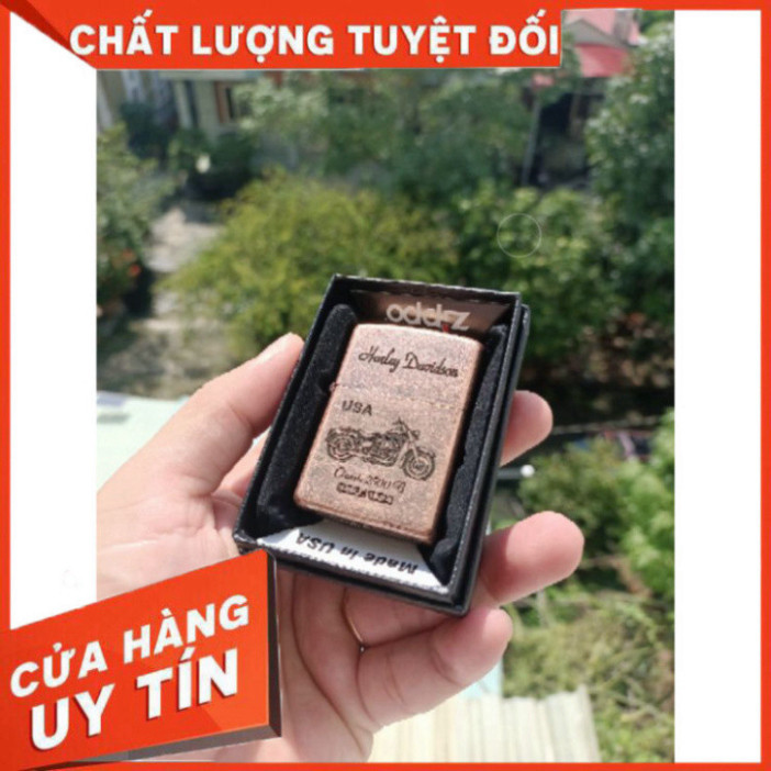 Vỏ Zippo Đồng Cổ Amor Chủ Đề Xe - Vỏ Zippo Chính Hãng Usa