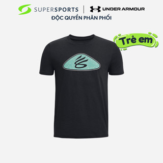 Áo Thun Bé Trai Under Armour Curry Logo - Đen  - 1380076-001