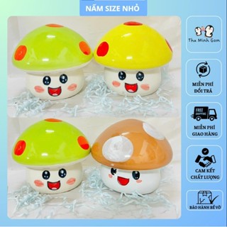 [ lỗ tròn ] nấm size nhỏ lỗ tròn/ heo đất tiết kiệm hìng cây nấm/ cây nấm lỗ tròn/ ống heo tiết kiệm gốm sứ