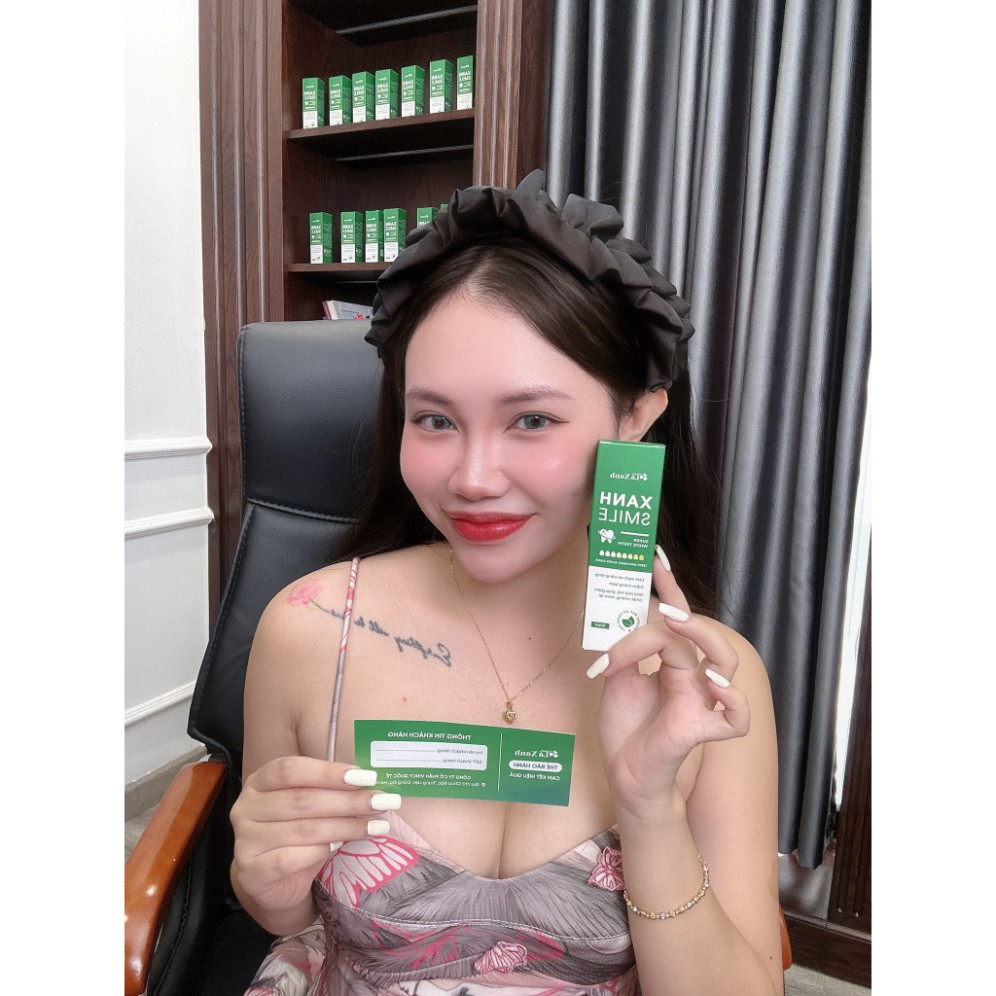 Serum xanh Smile [tặng kèm vàn chải đánh răng +bảng đo màu răng]