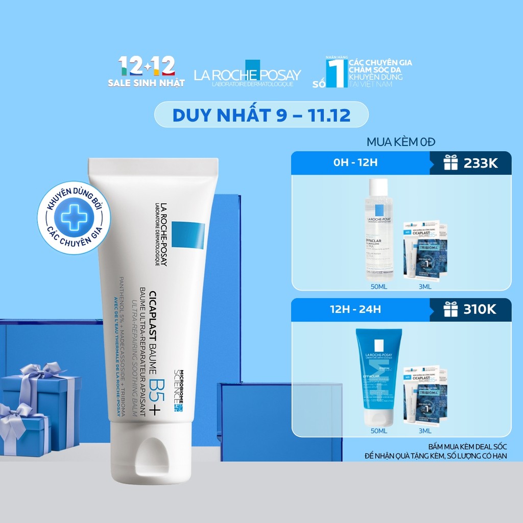 Kem Phục Hồi La Roche - Posay Cicaplast Baume B5+ Giúp Phục Hồi Da Sau 1 Lần Sử Dụng - Phiên Bản 40Ml