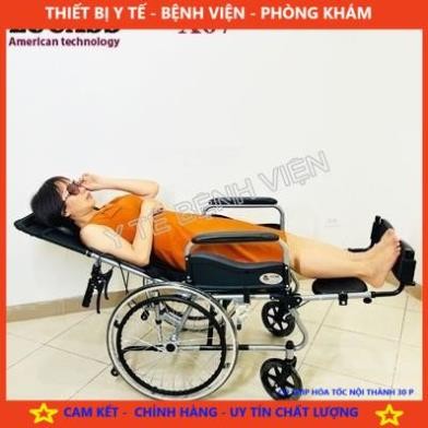 Xe lăn đa năng có bô vệ sinh ngả nằm Lucass X67 - CHÍNH HÃNG
