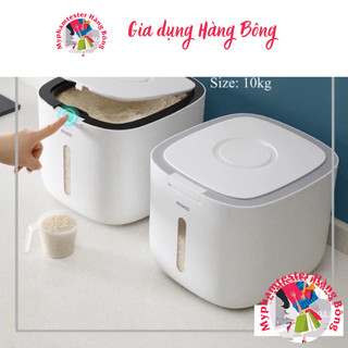 Thùng đựng gạo nhựa kèm cốc đong