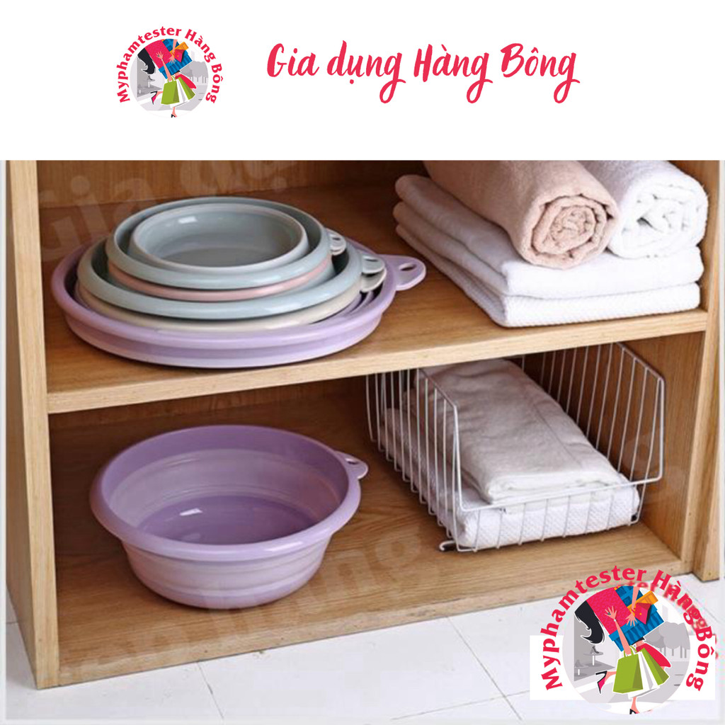 Chậu rửa silicon gấp gọn đủ size