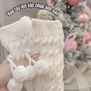 Ống tay len thừng vặn DECOR, chụp ảnh nail