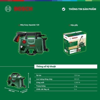 Máy phun xịt rửa Bosch Easy Aquatak 120