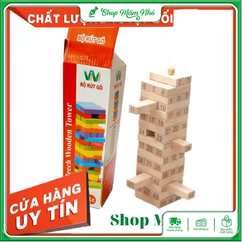 Đồ chơi rút gỗ size lớn cho bé