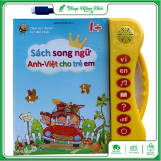 [Phiên Bản Mới 2021] Sách Nói Điện Tử Song Ngữ Anh- Việt Giúp Trẻ Học Tốt Tiếng Anh- Cho Bé Từ 1- 7 Tuổi