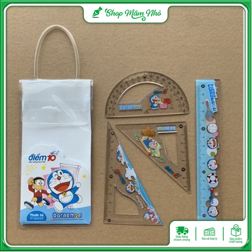 Bộ Thước Kẻ Eke TL Doraemon điểm 10