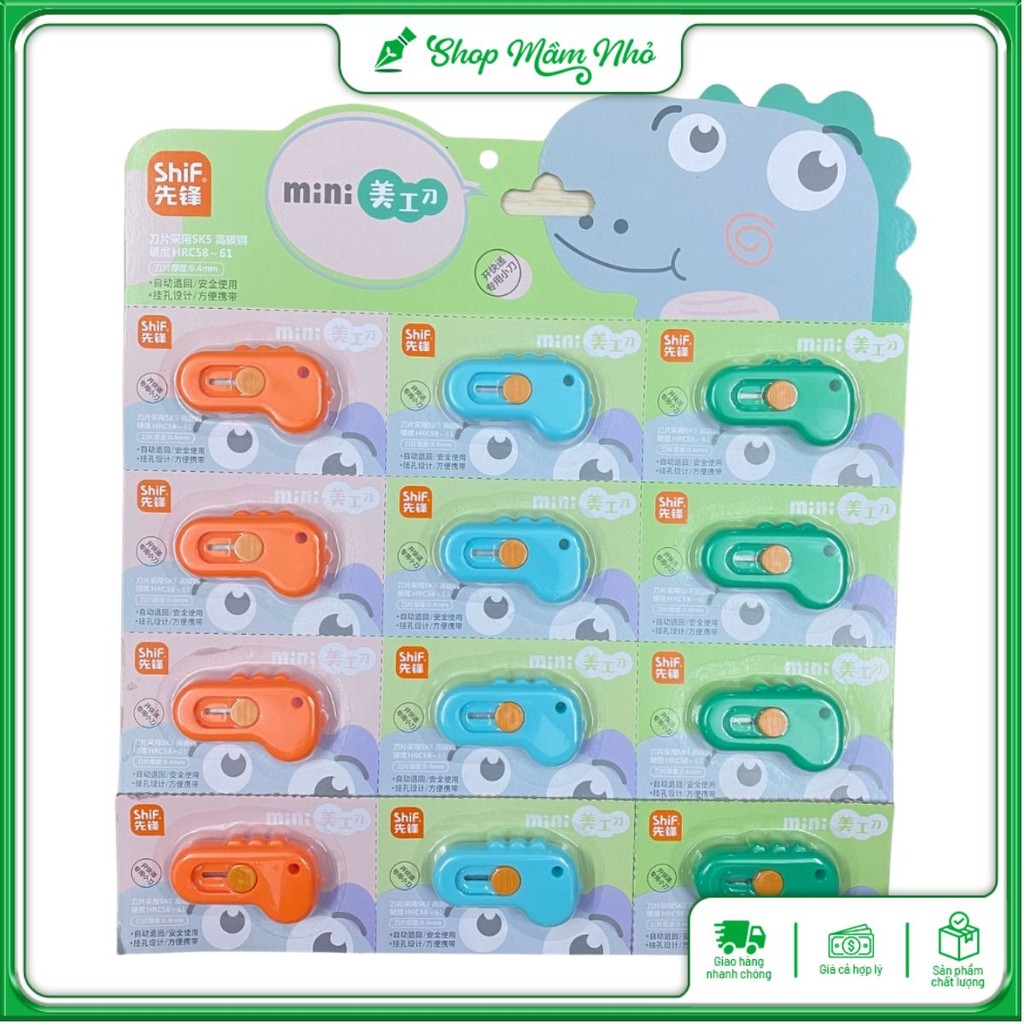 Dao Rọc Giấy Mini Hình Khủng Long Dễ Thương