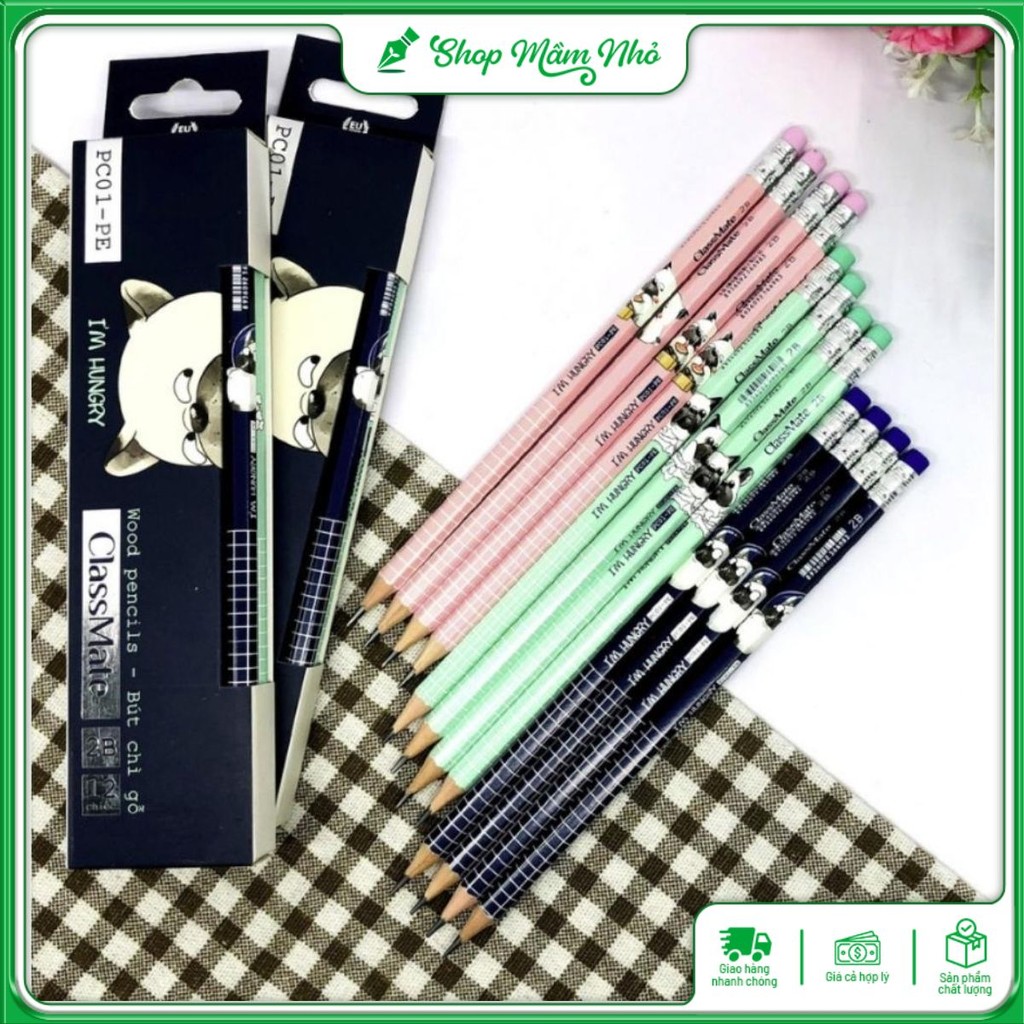 Bút Chì 2B ClassMate PC01-PE , Chì Gỗ Dành Cho Học Sinh