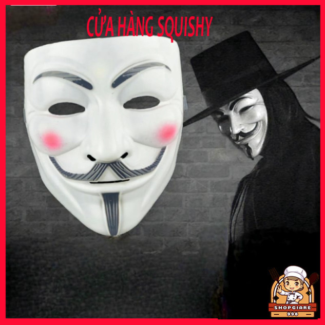 Mặt nạ hóa trang, mặt nạ Hacker, đồ giải trí Mặt nạ Hacker anonymous siêu ngầu, phương tiện cosplay 