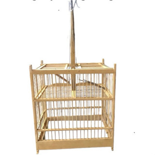  Lồng bẫy chào mào huế 2 cửa gỗ vàng kích thước 40x26x40cm,Lồng bẫy chim chào mào ,chích chòe siêu nhạy bén 