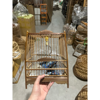 Lồng Chim Khuyên, Hút Mật Phom Thái Chất Liệu Trúc Già Cật Kèm Phụ Kiện, Lồng Khuyên, Lồng Hút Mật Giá Rẻ Hàng Ráp Sẵn