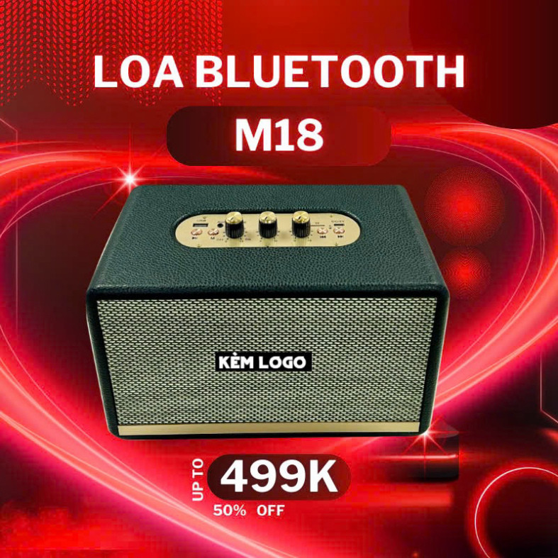 Loa Bluetooth M18 năng suất 30W tiếng động chân thực - Nghe Nhạc Cực Đỉnh - Củ Loa