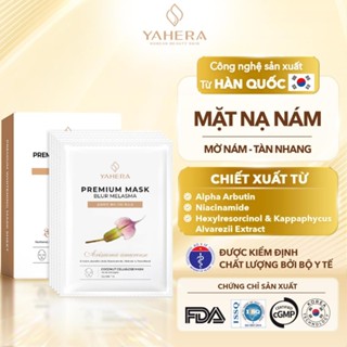 Hộp 10 Mặt nạ nám thạch nước dừa tươi YAHERA Premium Mask Blur Melasma giúp mờ thâm, nám, tàn nhang