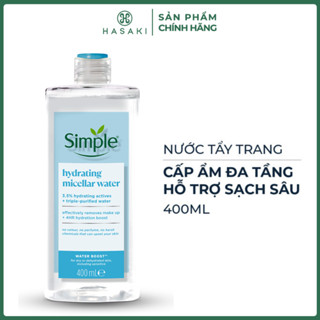 Nước Tẩy Trang Simple Sạch Sâu Cấp Ẩm Đa Tầng 400ml Hasaki Sản Phẩm Chính Hãng