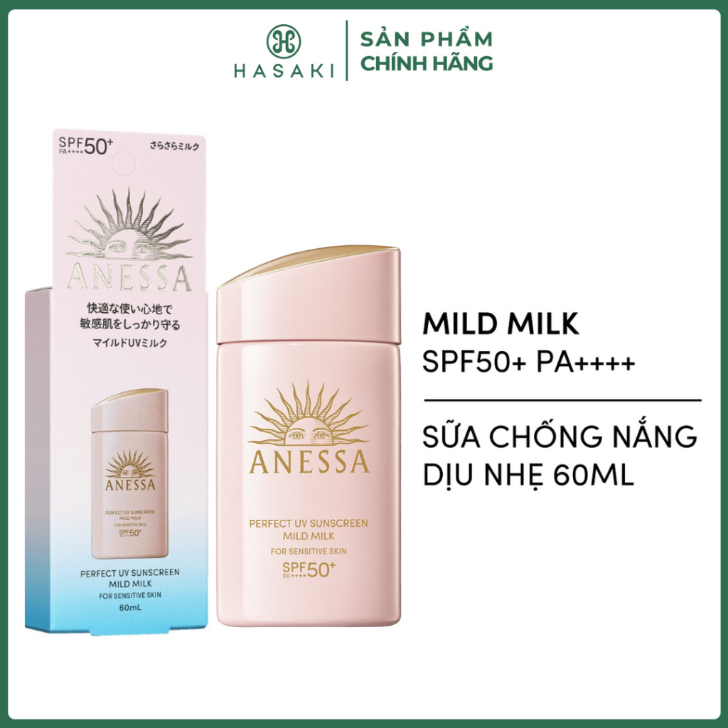 [Mua 1 Tặng 1 - Số Lượng Giới Hạn] Sữa Chống Nắng Anessa Cho Da Nhạy Cảm 60Ml (Mới) Hasaki Chính Hãng