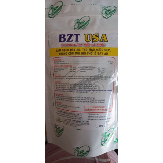 men phân hủy hữu cơ  bzt usa cho ao tôm công nghiệp, ao cá chuyên canh
