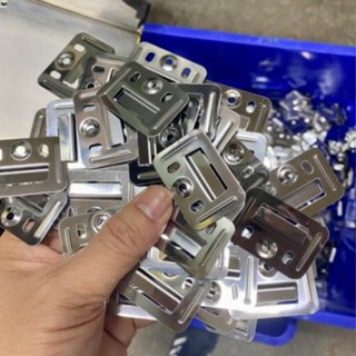 GIÁ HỦY DIỆT Combo 100 cái Ke inox, kẹp nẹp liên kết tấm ốp gỗ tường, trần nhựa PVC hàng dày đẹp
