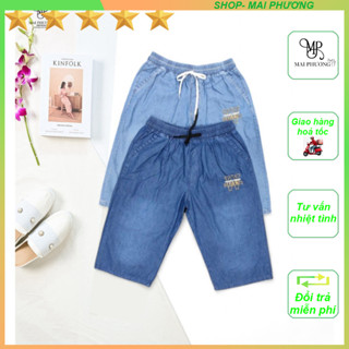 👖 Quần Sooc Jean Dài Qua Gối - Vải Jean Giấy Lụa Co Giãn Nhẹ