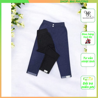 🌼 Quần Jean Nữ Lưng Thun – Vải Jean Giấy Lụa Mềm, Phong Cách Hiện Đại!