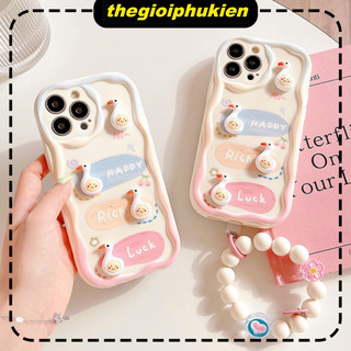 Ốp lưng iphone cạnh sóng nổi gắn vịt mặt cười cute 6/7/8/plus/x/xr/xs/11/12/13/14/16/pro max xx1035,xx1036
